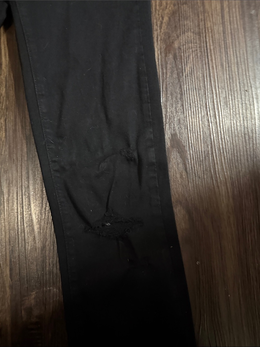 PAIGE Black Ripped Skinny Jeans - Picture 5 of 7